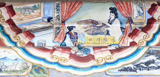     北京颐和园，《红楼梦》故事彩绘。视觉中国供图