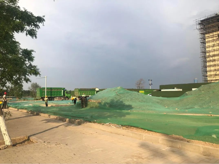 北京院子二期工地现场 来源 / 燃财经拍摄