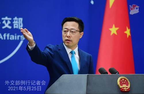 赵立坚主持外交部例行记者会（图片来源：外交部发言人办公室）