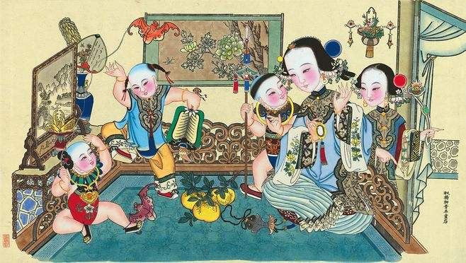 图为杨柳青年画资料图