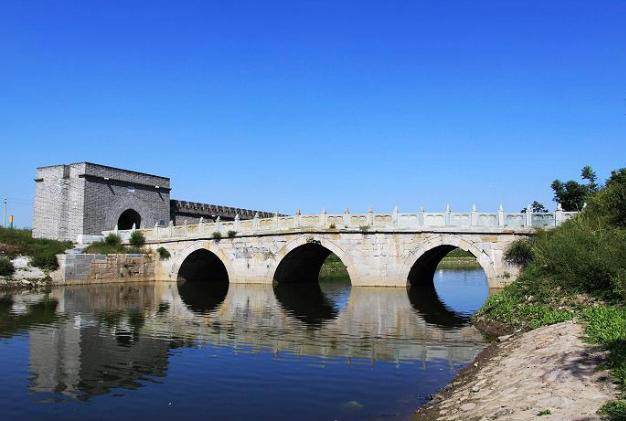 图为《古运回望图》张家湾段采风资料图