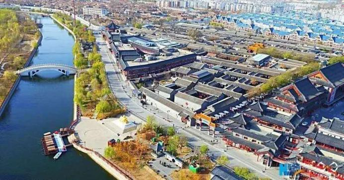 图为新时代运河杨柳青段资料图