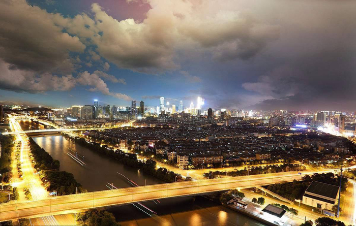 图为新时代大运河张家湾段资料图