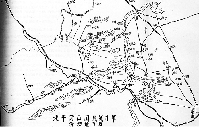 国民抗日军活动地区图