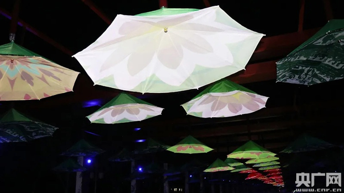 江西浮梁古城光影世界炫酷多彩（央广网发 通讯员黄湘国 摄）