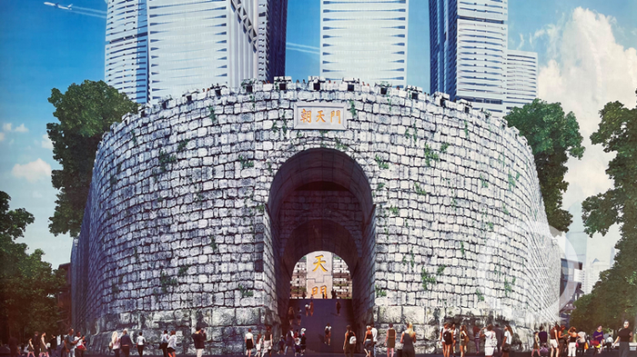 未来的朝天门城门及城墙将建成什么样子？