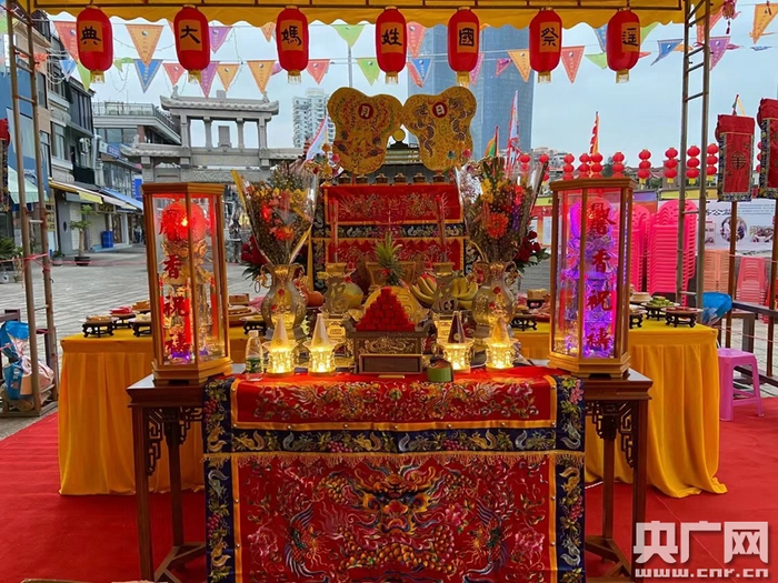 厦门朝宗宫举行“遥祭‘国姓妈’大典”（央广网发 朝宗宫供图）