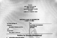 美媒曝盖茨离婚文件：由梅琳达提起申请，未来不要求配偶支持