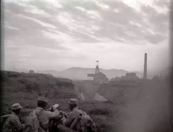 日军为阻止八路军进攻，炮轰井陉煤矿