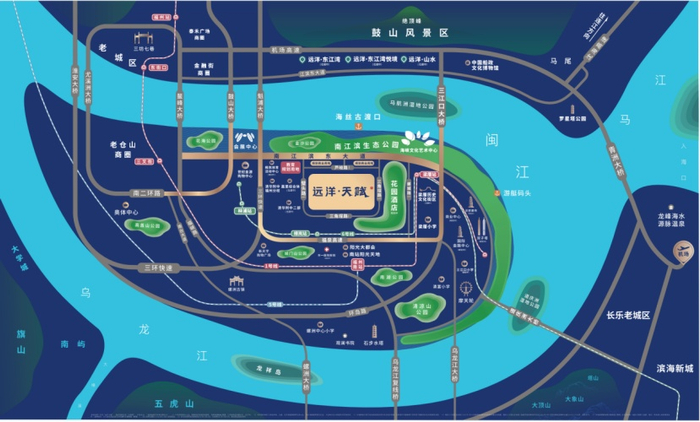 （远洋天赋区位图，企业供图，央广网发）