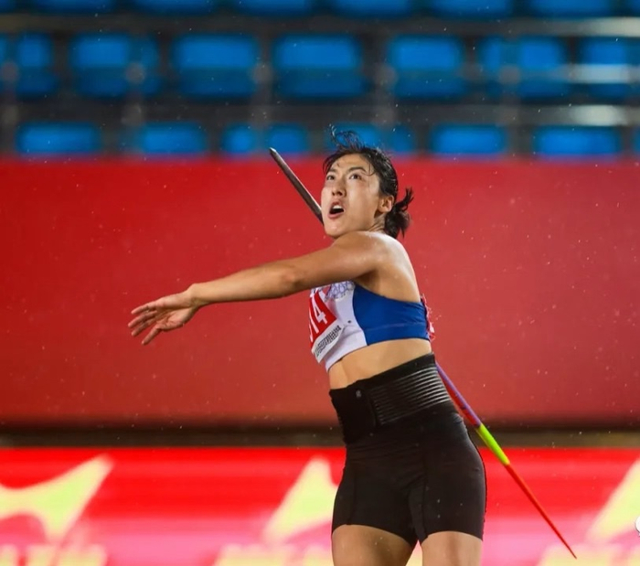 吕会会获得标枪冠军。中国田径协会官微供图