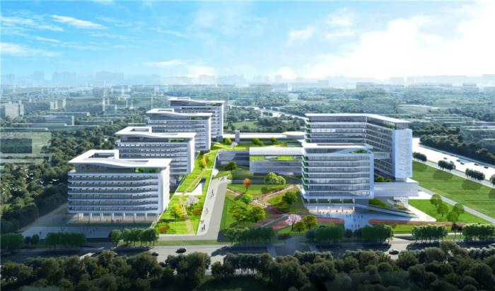 云景山医院项目效果图。中国建筑供图