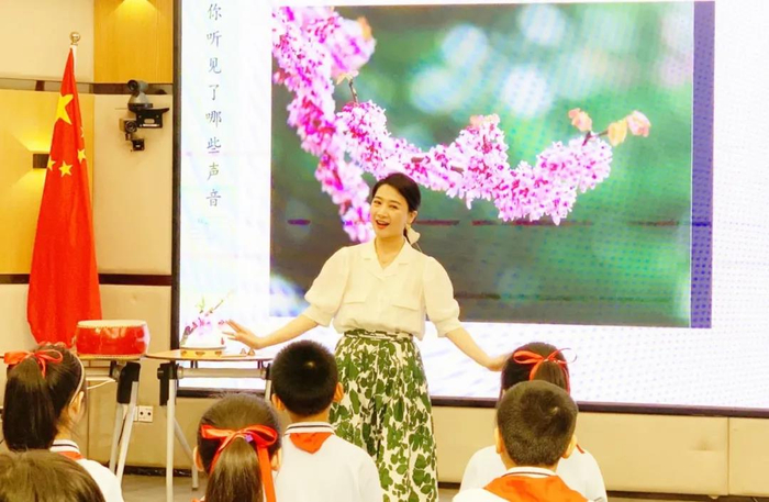 《春天举行音乐会》课堂展示（央广网发 重庆巴蜀小学供图）