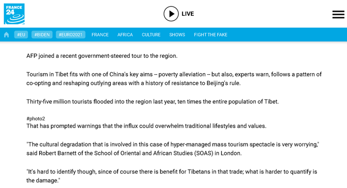 （截图来自法新社的报道）