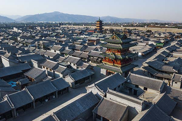 古县城中心市楼（央广网发太原古县城景区提供）