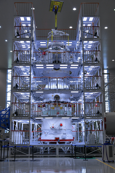 &nbsp;&nbsp;&nbsp;&nbsp;神舟十二号载人飞船研制图&nbsp;中国航天科技集团五院供图