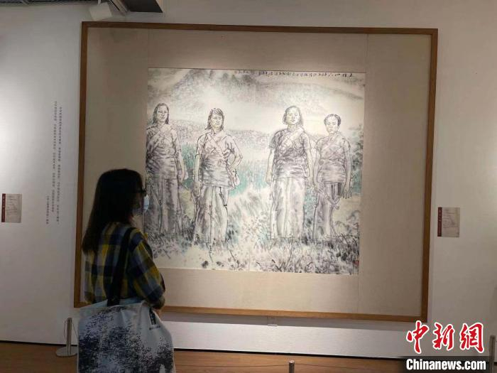 展览现场。　童笑雨 摄