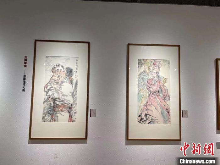 展览现场。　童笑雨 摄