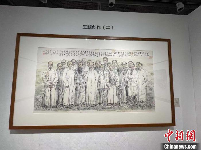 展览现场。　童笑雨 摄