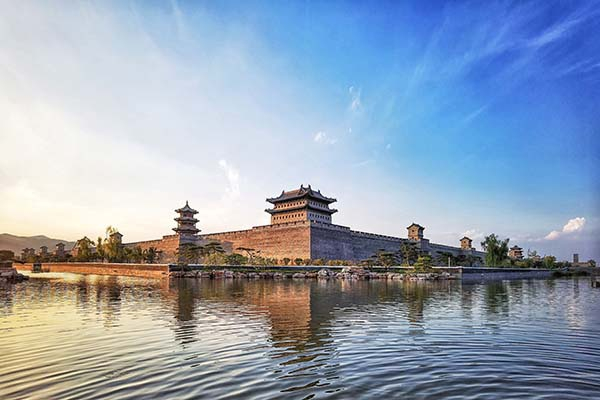 古县城角楼（央广网发太原古县城景区提供）