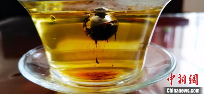 图为缓释泡饮茶。　魏建军 摄