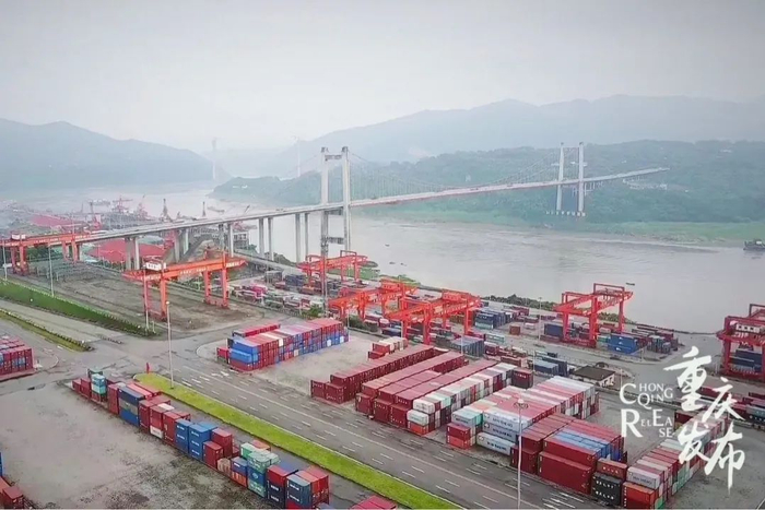 多式联运，繁忙的果园港 邹乐 摄