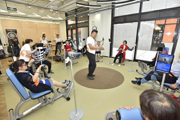 图说：老年人们在健身 来源/采访对象供图