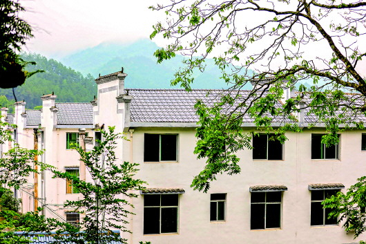 这是瑞金叶坪乡华屋村新建的客家小楼。华屋村是远近闻名的“红军村”。如今，村民告别了土坯房，步入新生活（2019年5月6日摄）。新华社记者兰红光摄