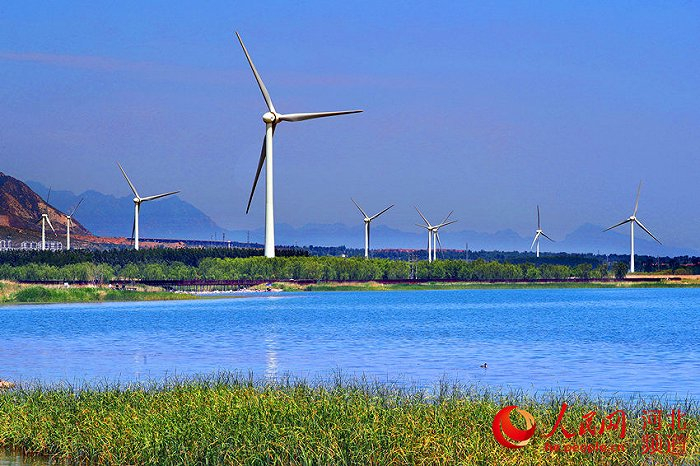 位于张家口市怀来县的官厅水库国家湿地公园风景如画。 马佳琦摄