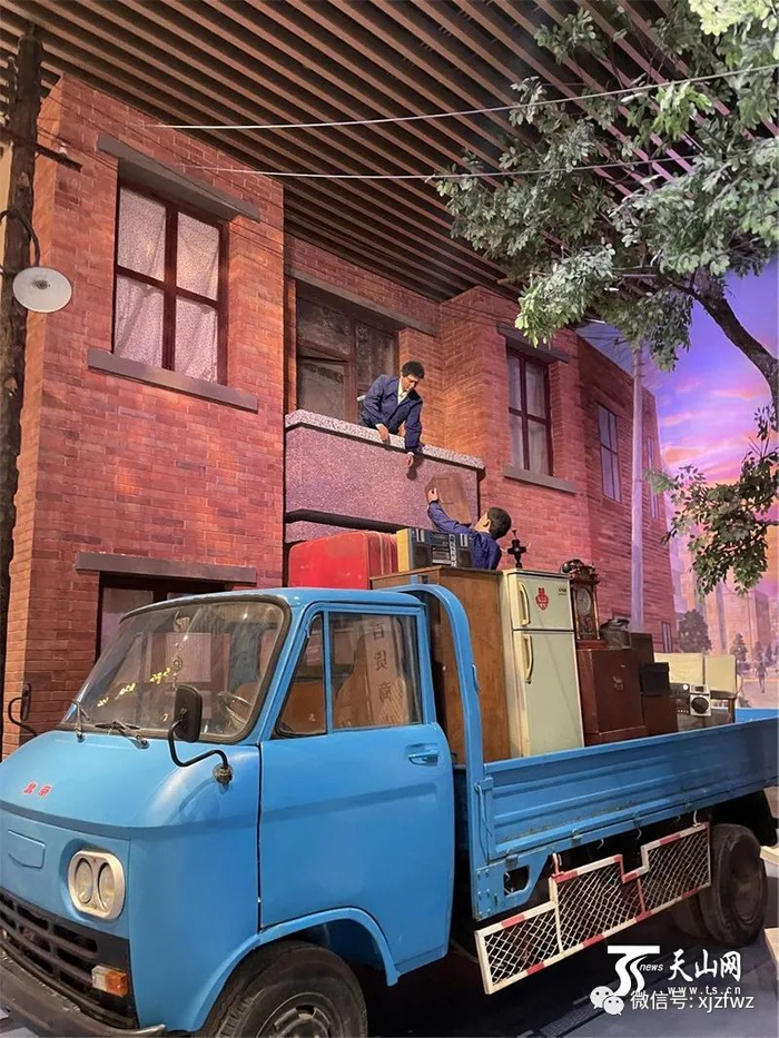 上世纪七八十年代生活场景复原。记者 李杨摄