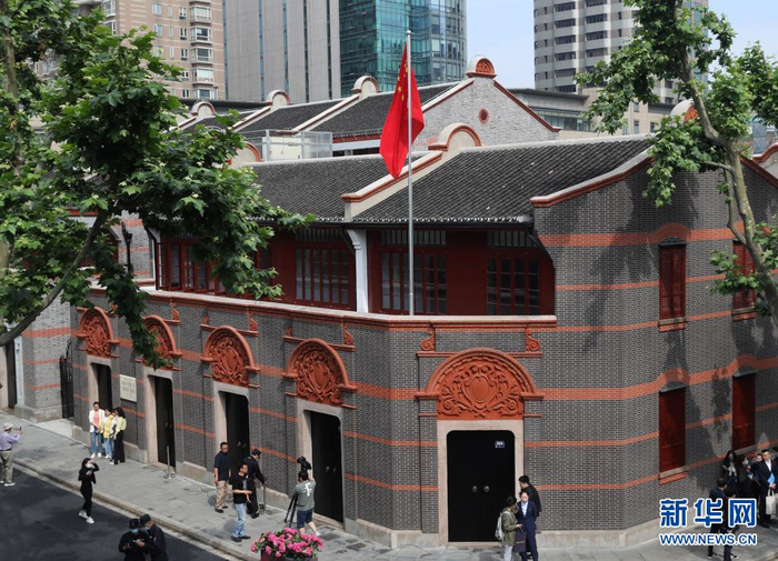 2021年5月21日拍摄的中共一大会址。新华社记者 刘颖 摄