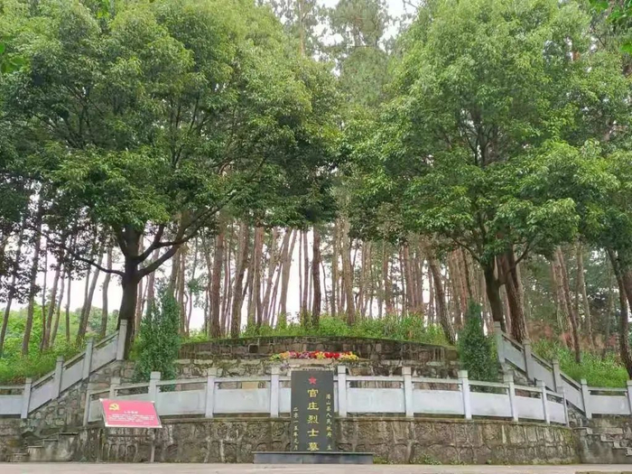 潜山官庄烈士墓。新华社记者 黄博涵 摄