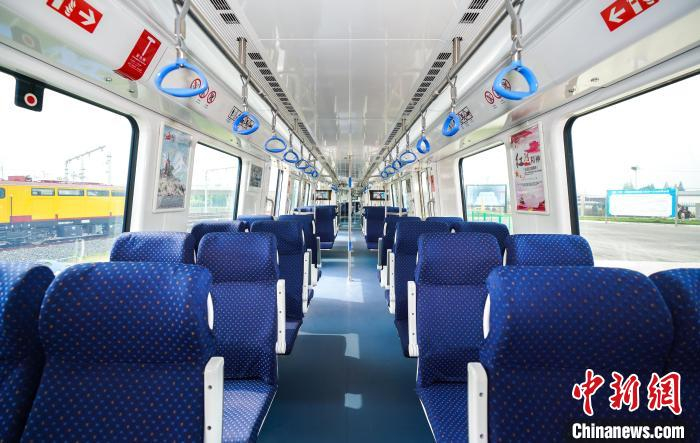 杭海城铁内部。　浙江省交通集团杭海城铁公司供图