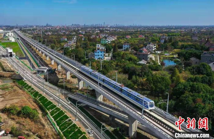 杭海城铁。　浙江省交通集团杭海城铁公司供图