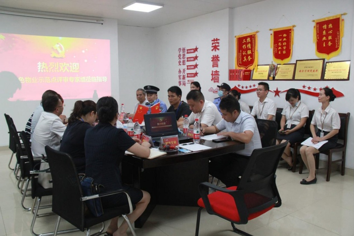 （广东龙光集团有限公司南宁党支部现场图，企业供图，央广网发）