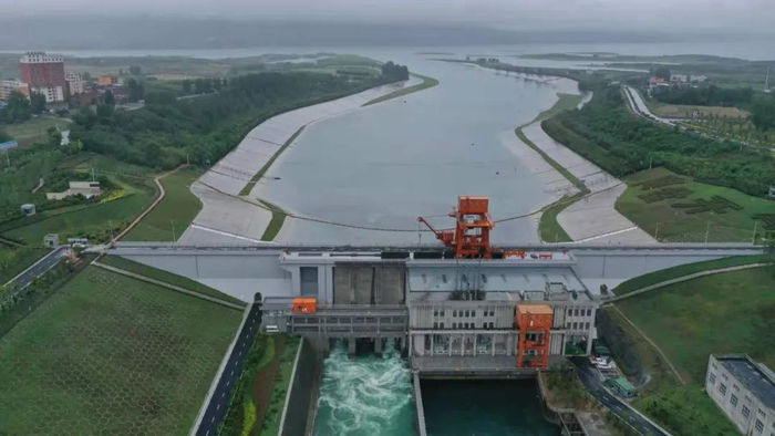 5月15日，南水北调中线陶岔渠首枢纽工程。新京报记者 刘旻 摄