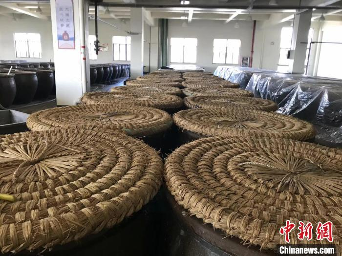 绍兴黄酒生产线一景。 李典 摄