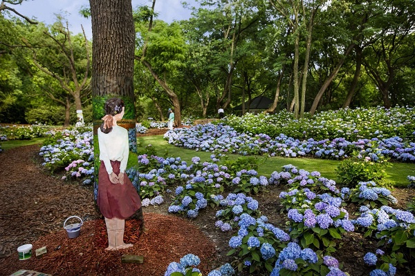 图说：具有透视感的彩绘