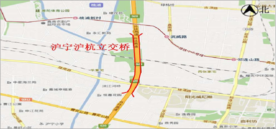 图说：沪宁沪杭立交桥位置  受访者供图（下同）
