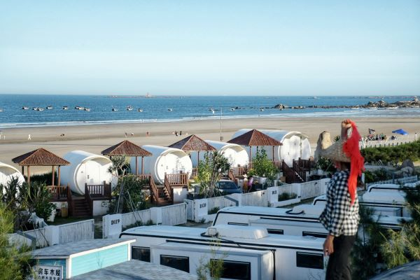 　　翡翠湾民宿度假小镇（央广网发 龚雯摄）