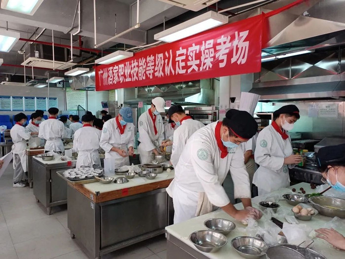 职业技能等级认定实操考场。受访者供图