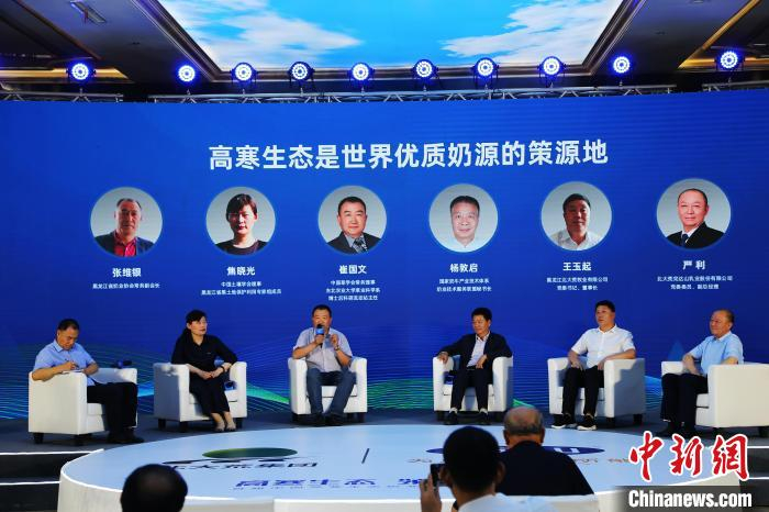 与会专家探讨高寒生态奶业未来发展。　姜辉 摄