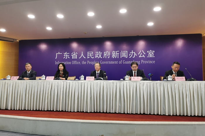 广东省新闻发布会现场（央广网记者 夏燕 摄）
