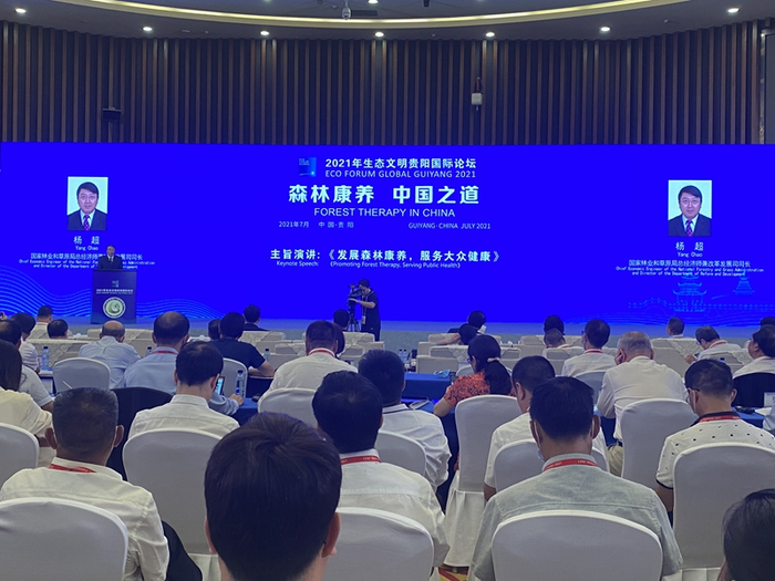 “森林康养 中国之道”主题论坛现场。（央广网发 周娴 摄）