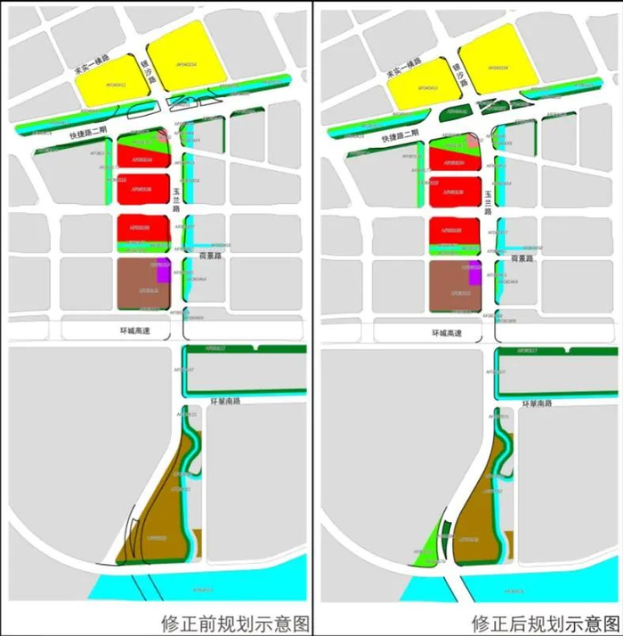 玉兰路-港口路过江通道（广州段）控规修改示意图