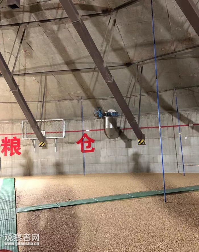 浅圆仓内景&nbsp;&nbsp; 图：观察者网