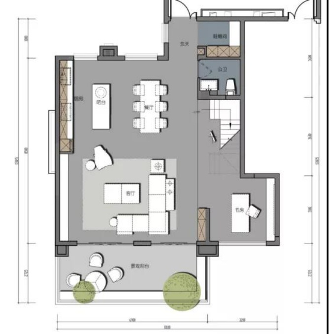 （半山小院J1顶墅户型五层-户型图，中海半山壹号供图，央广网发）