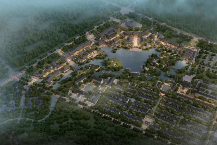 （川菜特色小镇效果图，绿城川菜小镇提供，央广网发）