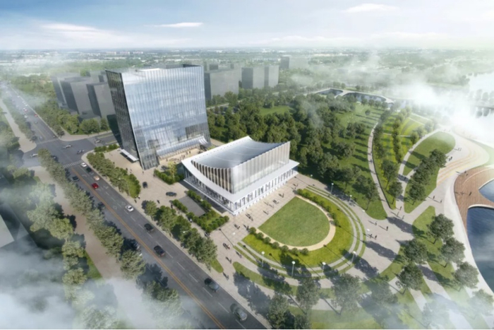 （金沙湾展示中心效果图，中南供图，央广网发）