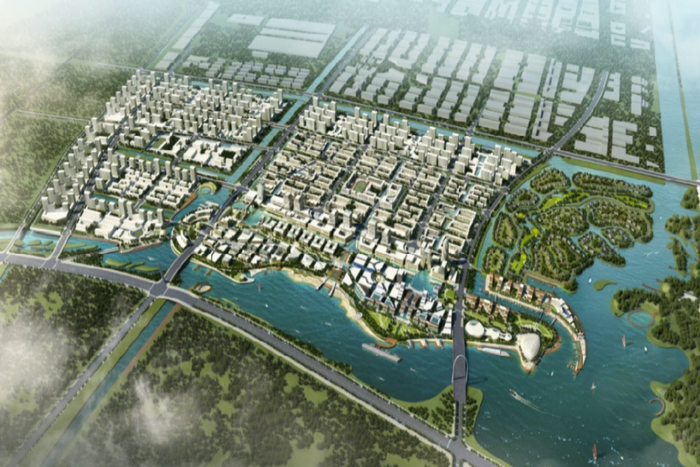（头门港新区规划效果图，中南供图，央广网发）